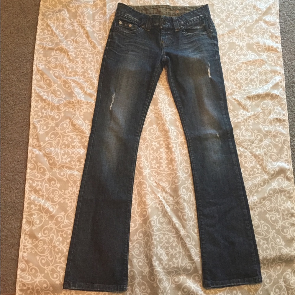 Guess Medium Wash Boot Cut Jeans SZ 26 Waist